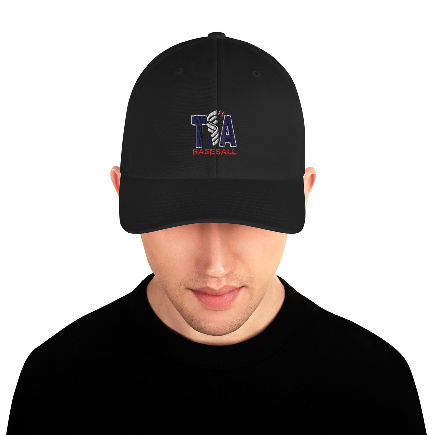 T.S.A. Baseball Logo on front, "Grit" on back. "Fitted" Structured Twill Cap