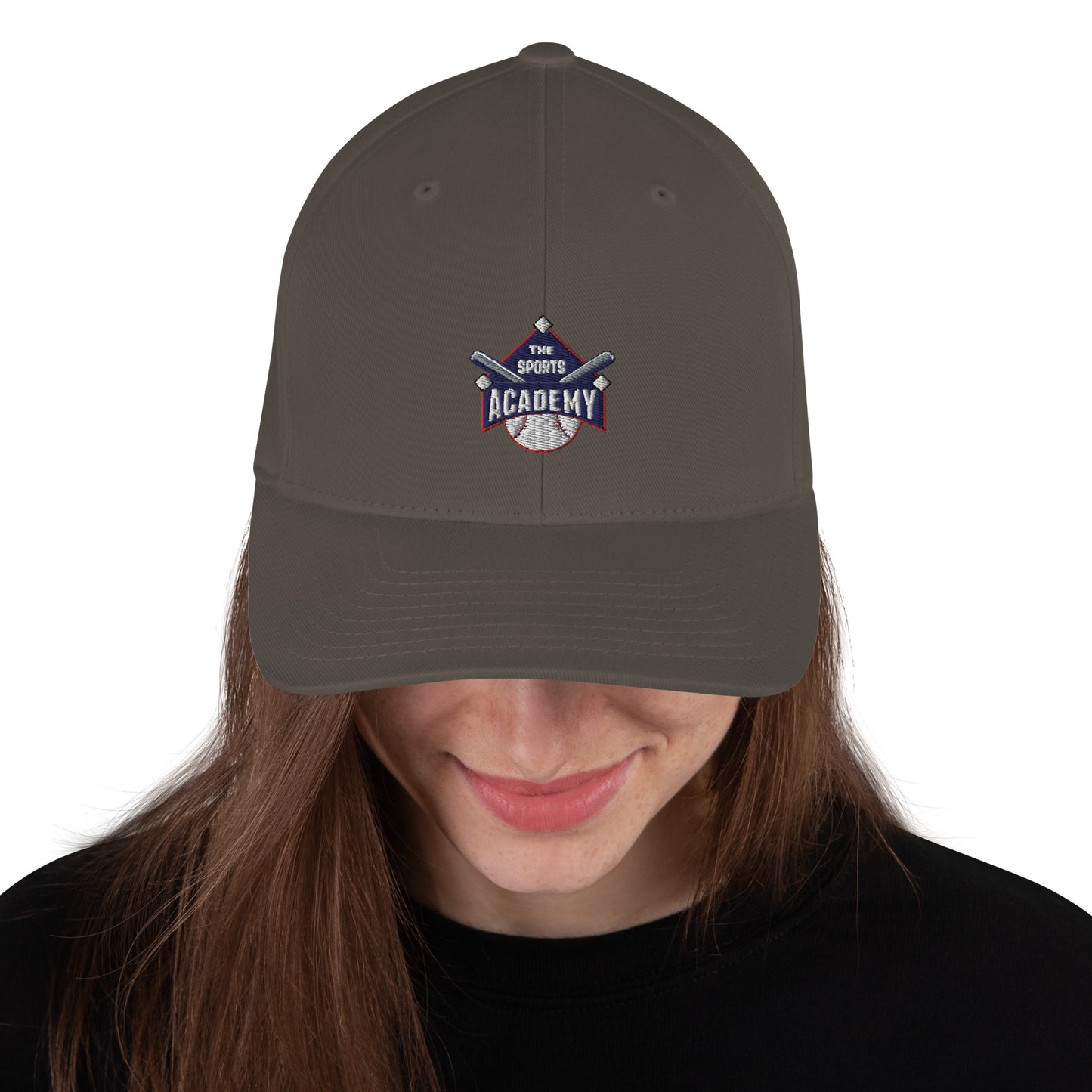Sports Academy Logo "Fitted" Structured Twill Cap