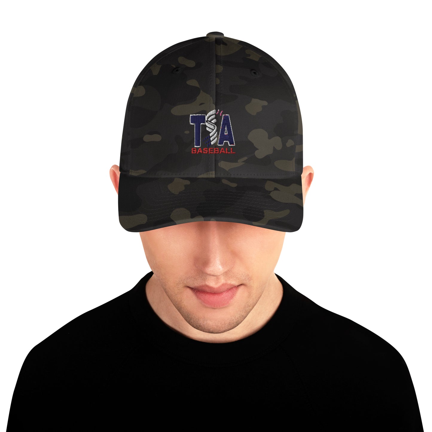 T.S.A. Baseball Logo on front, "Grit" on back. "Fitted" Structured Twill Cap