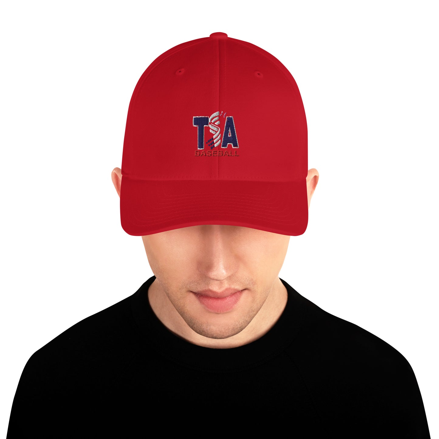 T.S.A. Baseball Logo on front, "Grit" on back. "Fitted" Structured Twill Cap