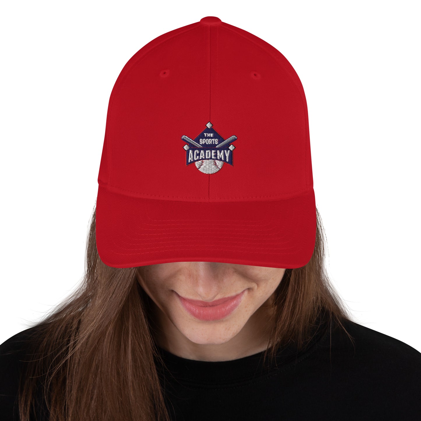 Sports Academy Logo "Fitted" Structured Twill Cap