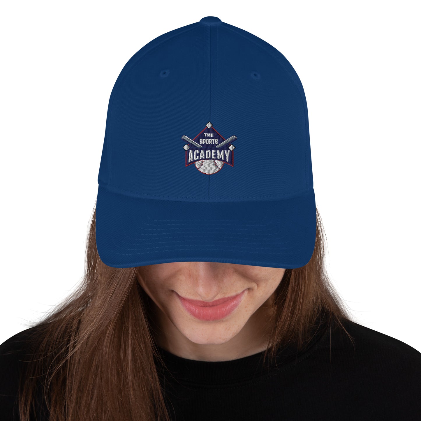 Sports Academy Logo "Fitted" Structured Twill Cap