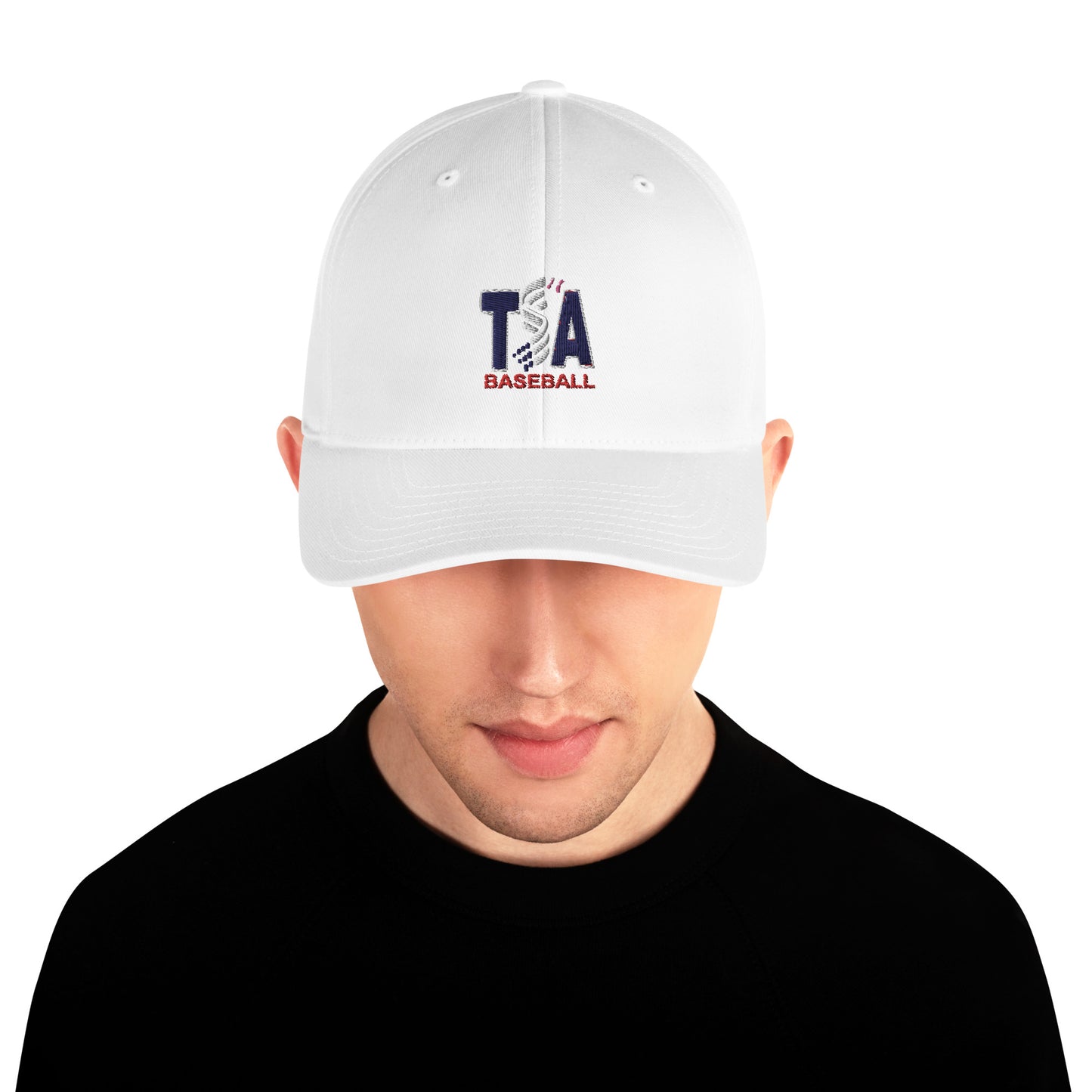 T.S.A. Baseball Logo on front, "Grit" on back. "Fitted" Structured Twill Cap
