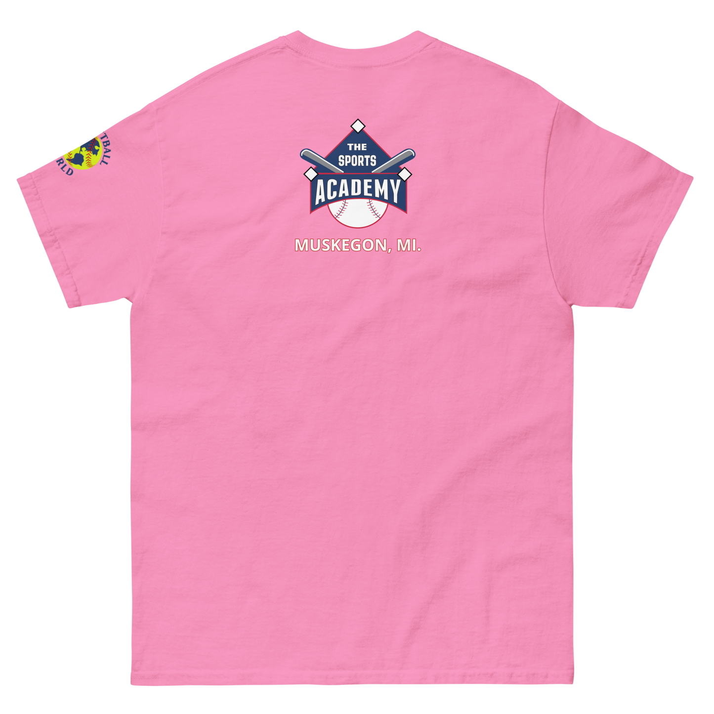 Sports Academy(Front) T.S.A. Baseball (Back) Men's classic tee