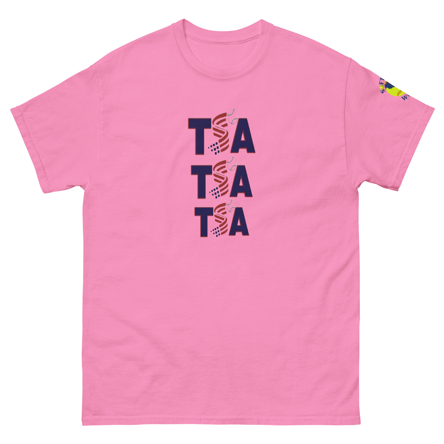 Sports Academy(Front) T.S.A. Baseball (Back) Men's classic tee