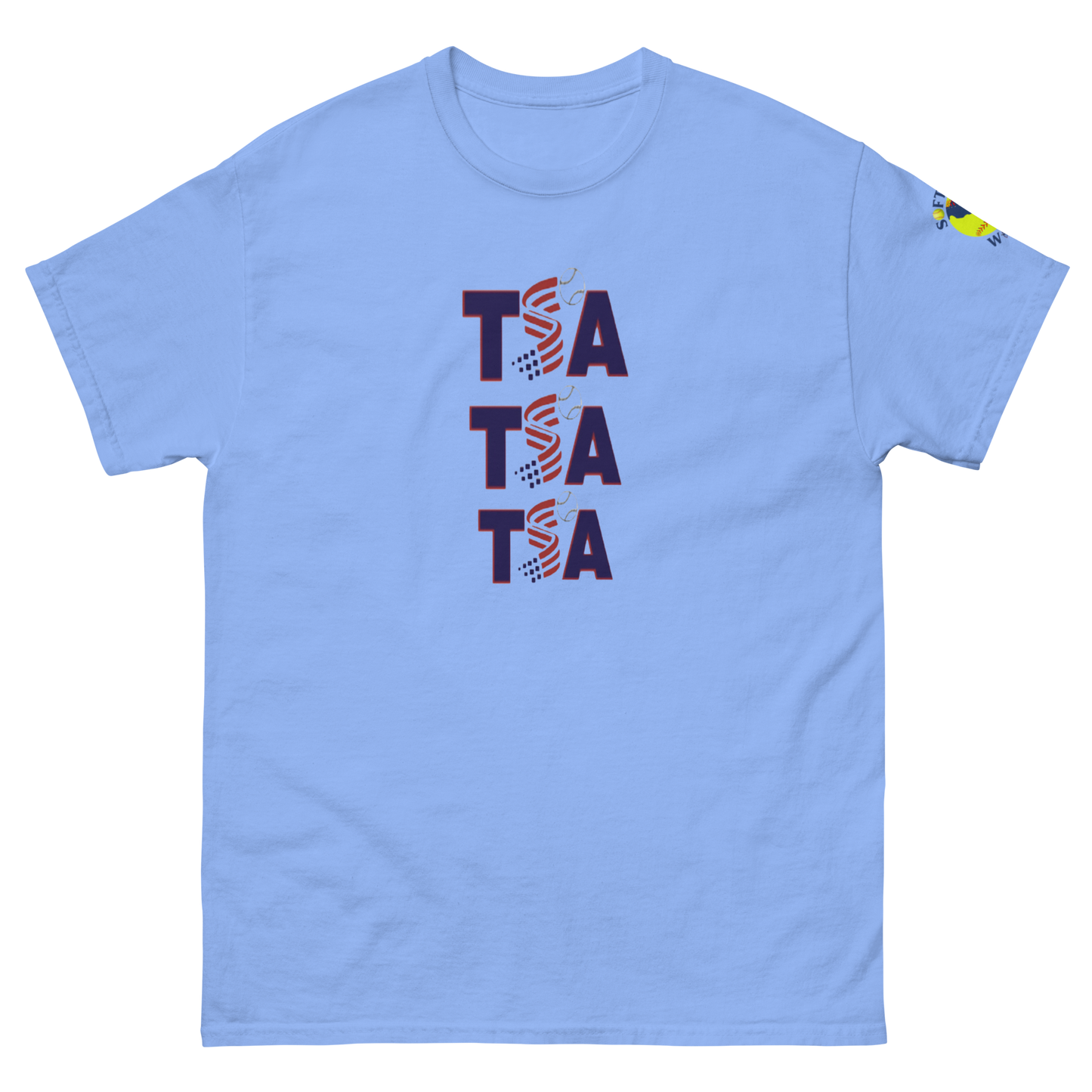 Sports Academy(Front) T.S.A. Baseball (Back) Men's classic tee