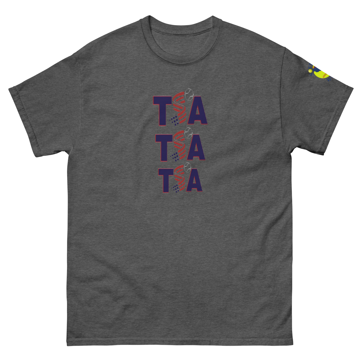 Sports Academy(Front) T.S.A. Baseball (Back) Men's classic tee