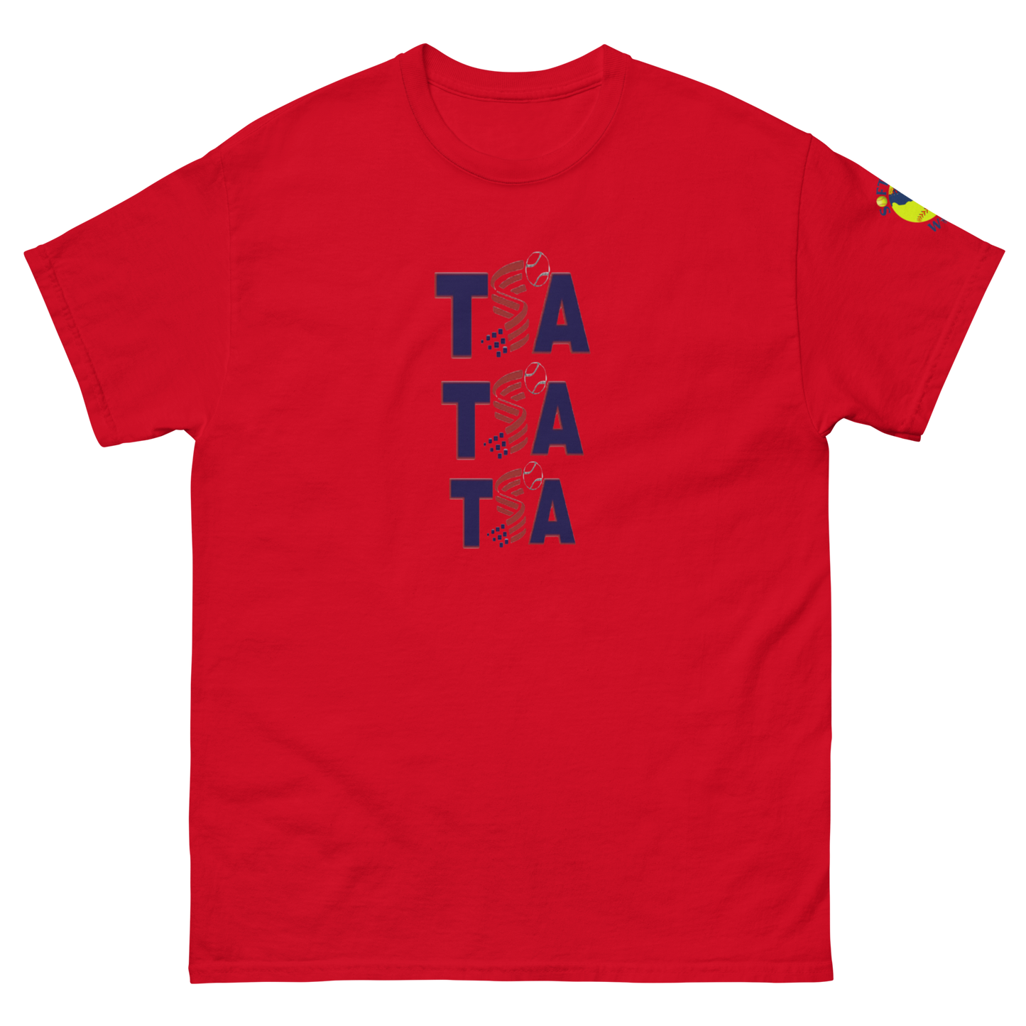 Sports Academy(Front) T.S.A. Baseball (Back) Men's classic tee