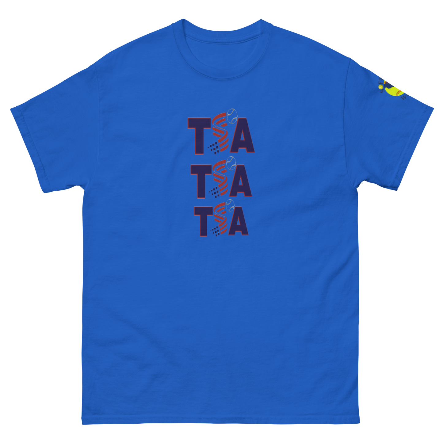 Sports Academy(Front) T.S.A. Baseball (Back) Men's classic tee