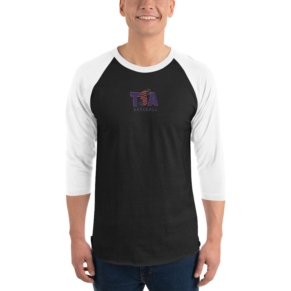 T.S.A. Baseball 3/4 sleeve raglan shirt