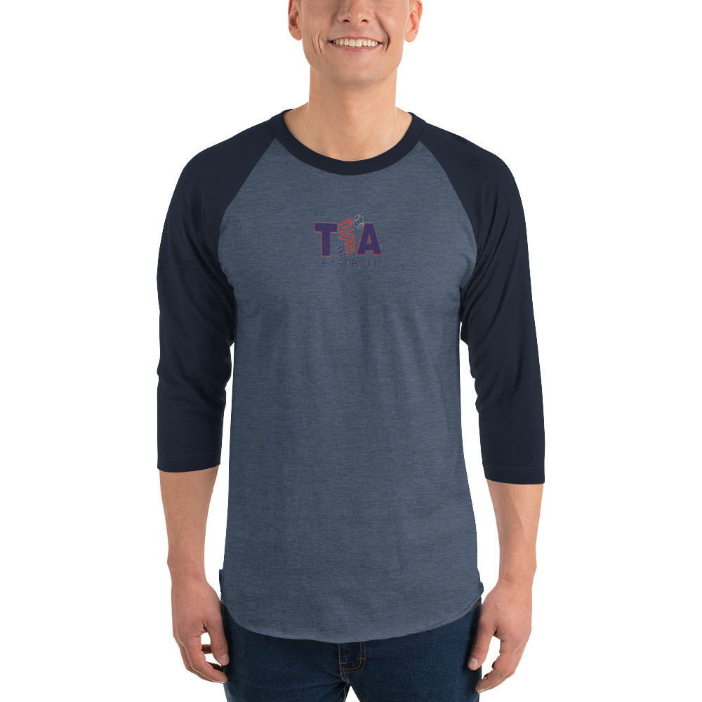 T.S.A. Baseball 3/4 sleeve raglan shirt