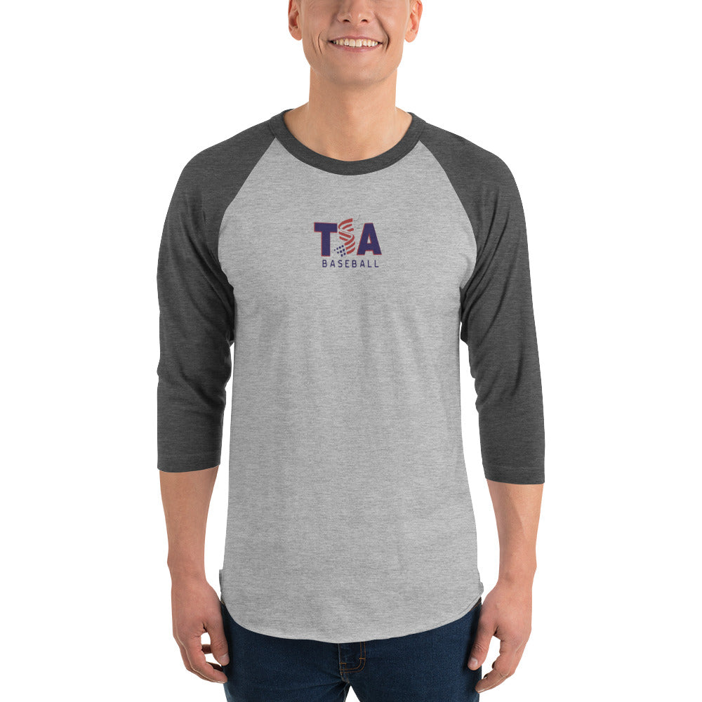 T.S.A. Baseball 3/4 sleeve raglan shirt