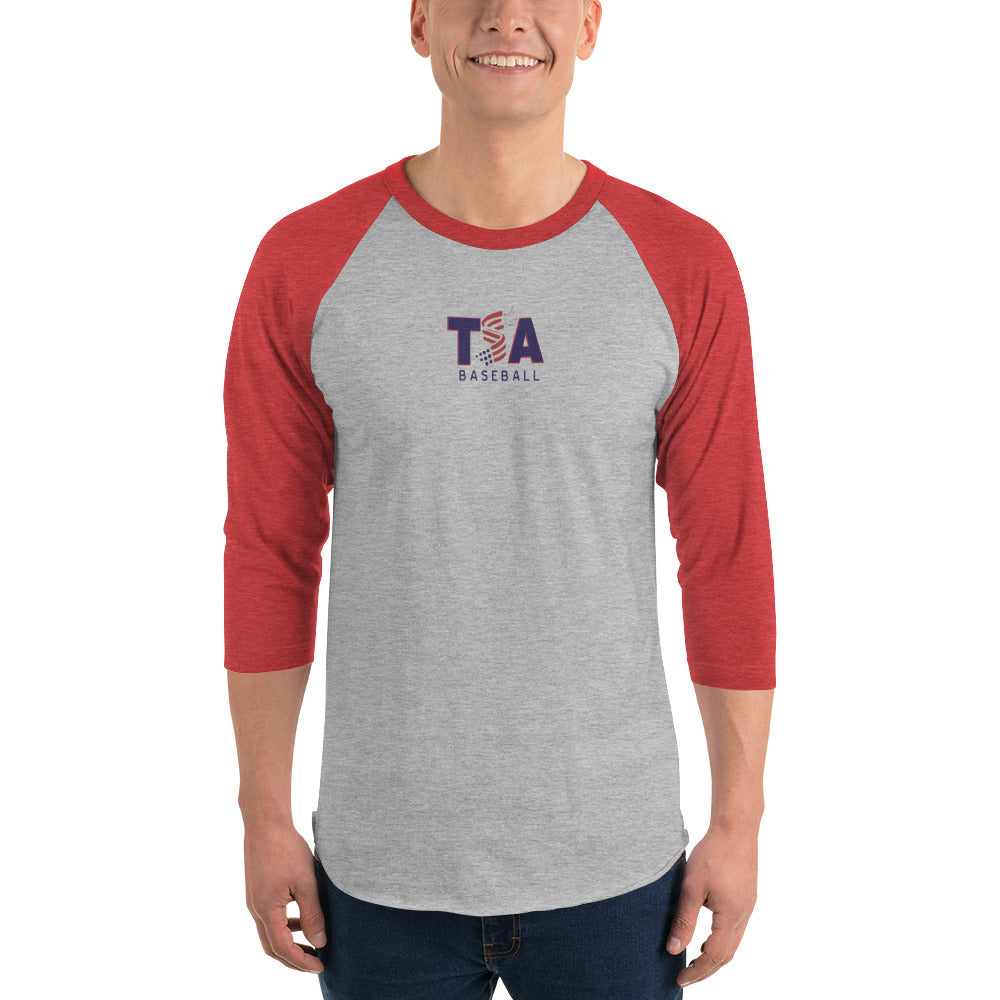 T.S.A. Baseball 3/4 sleeve raglan shirt