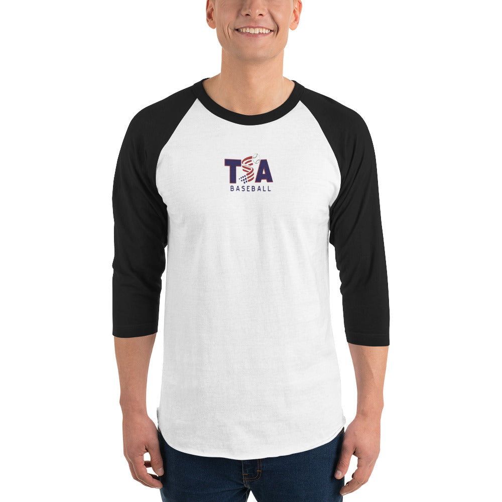 T.S.A. Baseball 3/4 sleeve raglan shirt