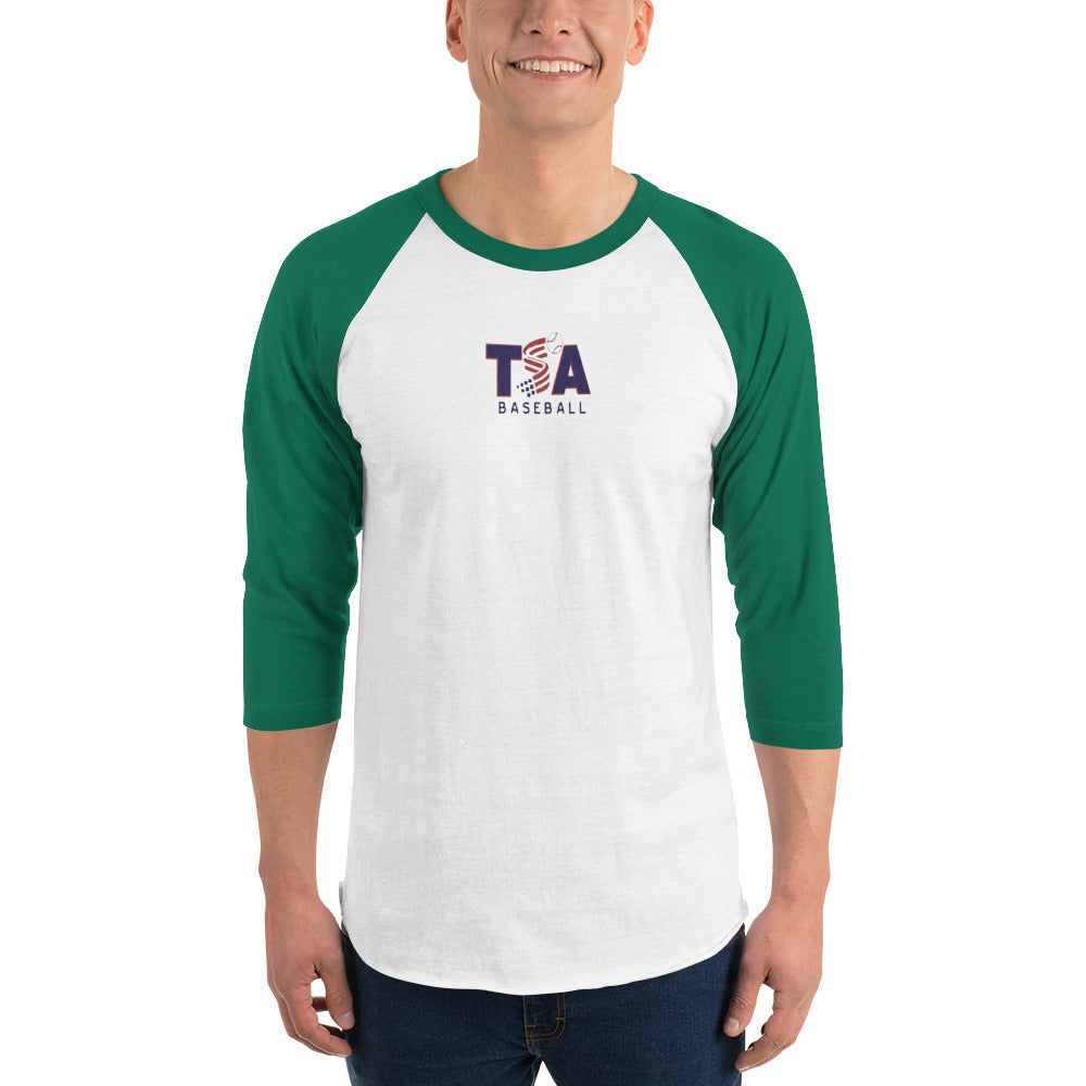 T.S.A. Baseball 3/4 sleeve raglan shirt