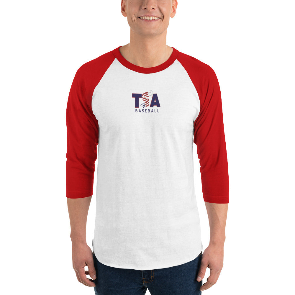 T.S.A. Baseball 3/4 sleeve raglan shirt