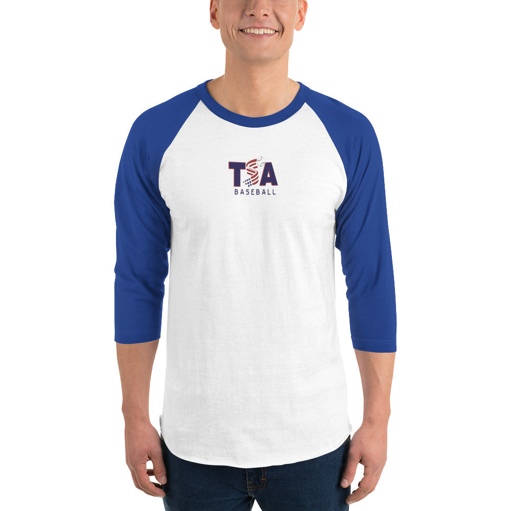 T.S.A. Baseball 3/4 sleeve raglan shirt