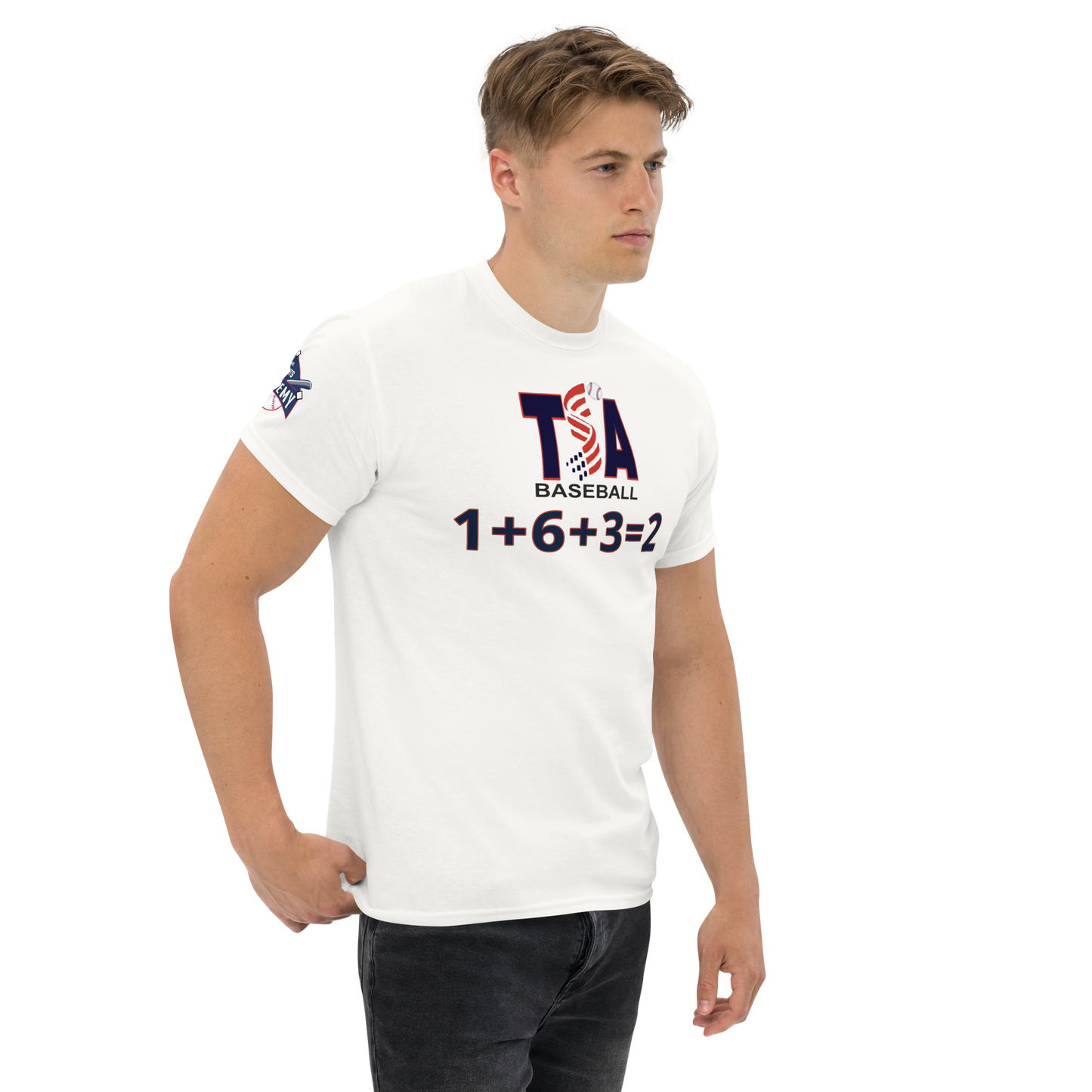 T.S.A. Baseball. 1+6+3=2. Unisex classic tee