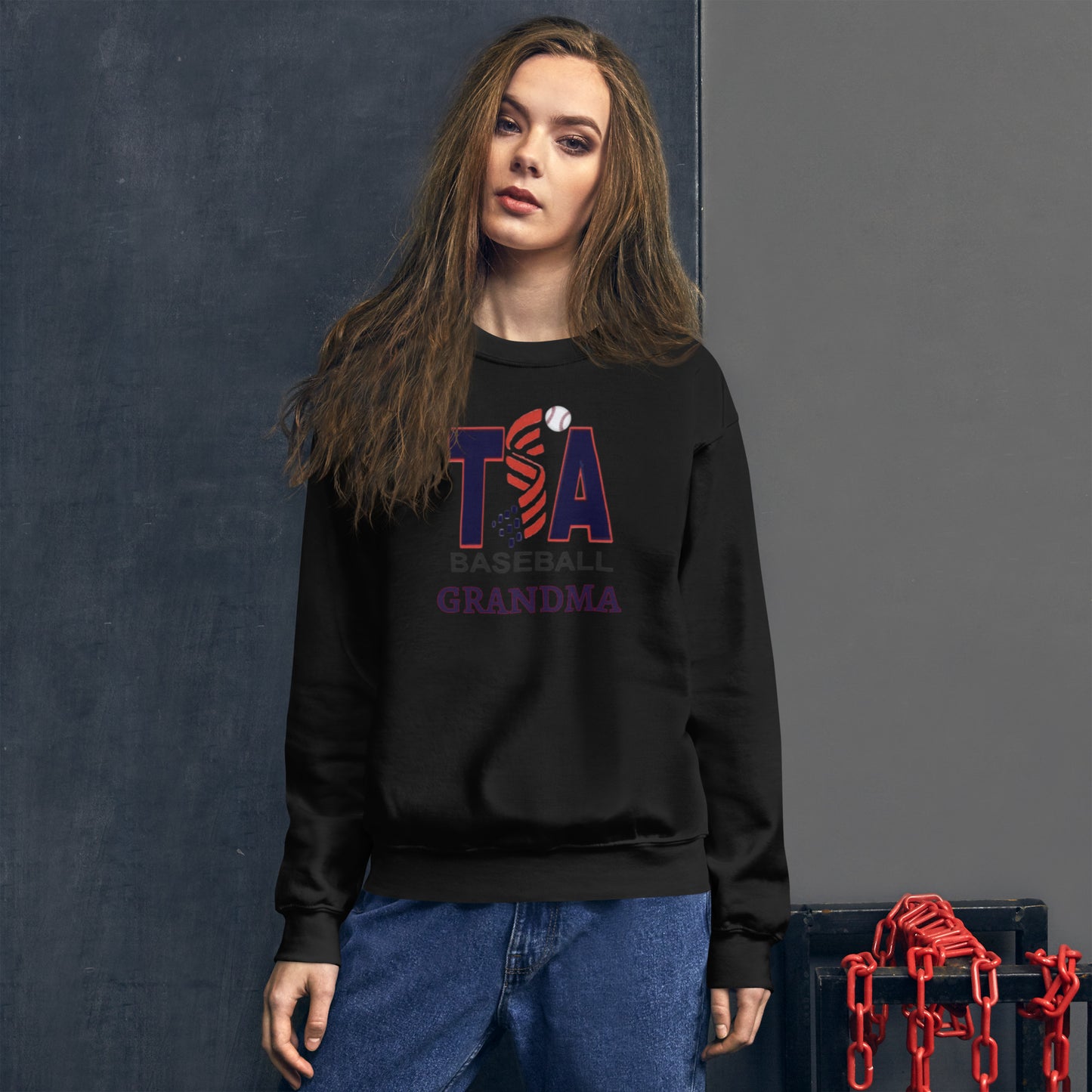 T.S.A. Baseball. "Grandma" Unisex Sweatshirt