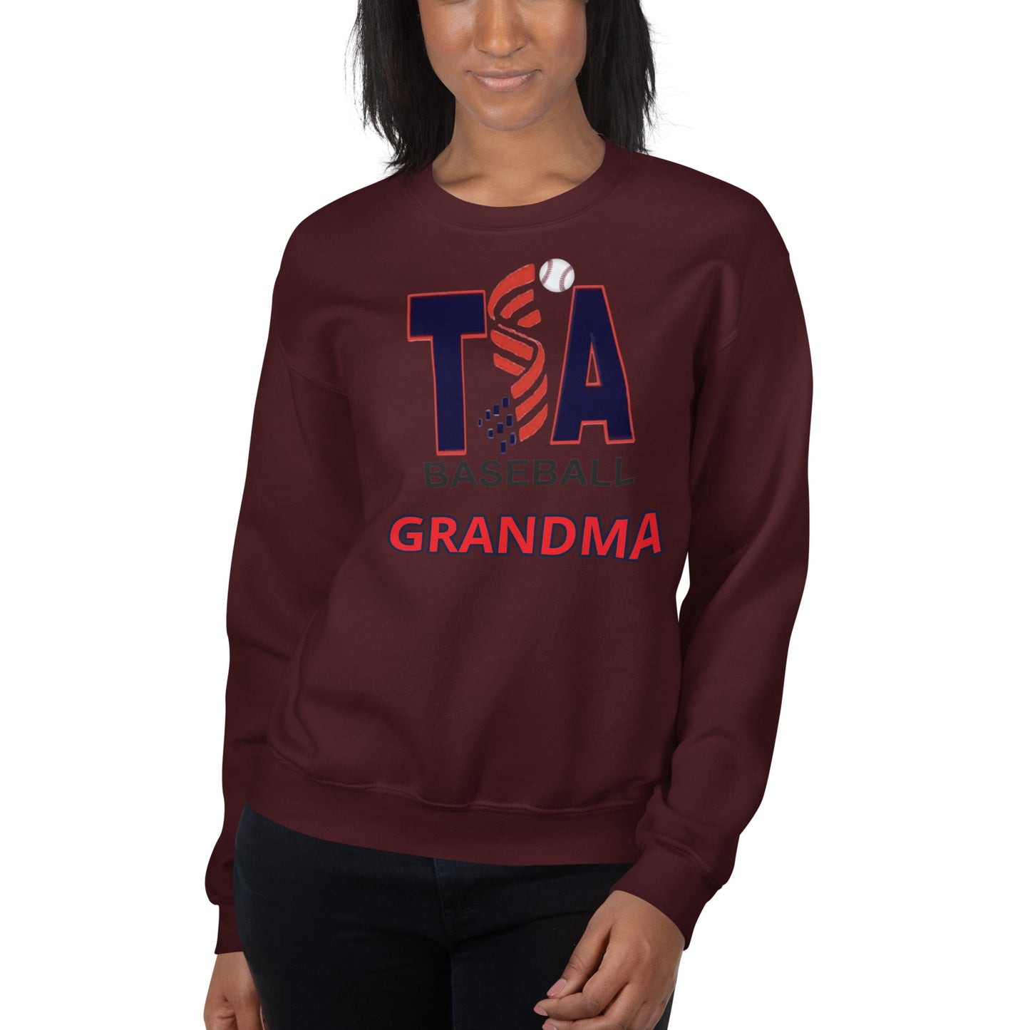 T.S.A. Baseball. "Grandma" Unisex Sweatshirt