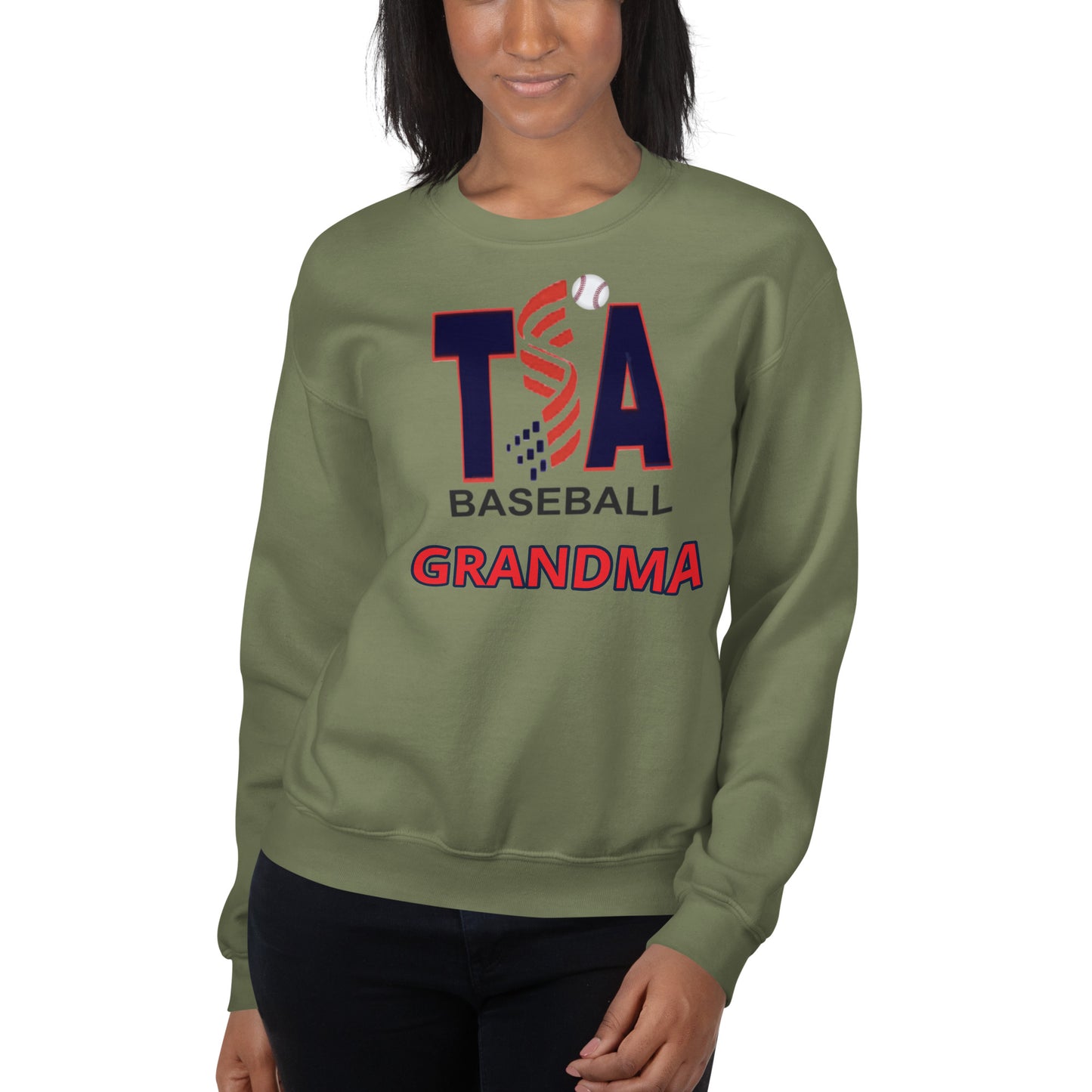 T.S.A. Baseball. "Grandma" Unisex Sweatshirt