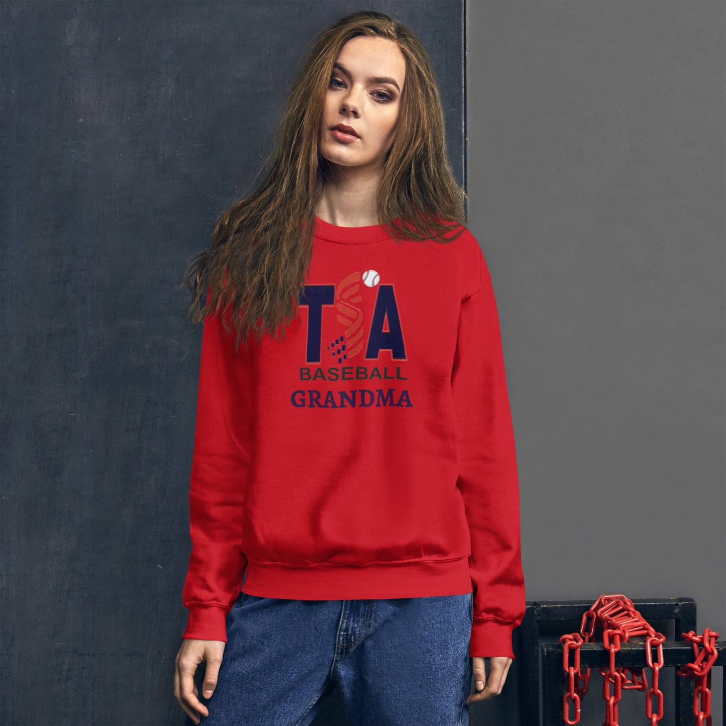 T.S.A. Baseball. "Grandma" Unisex Sweatshirt