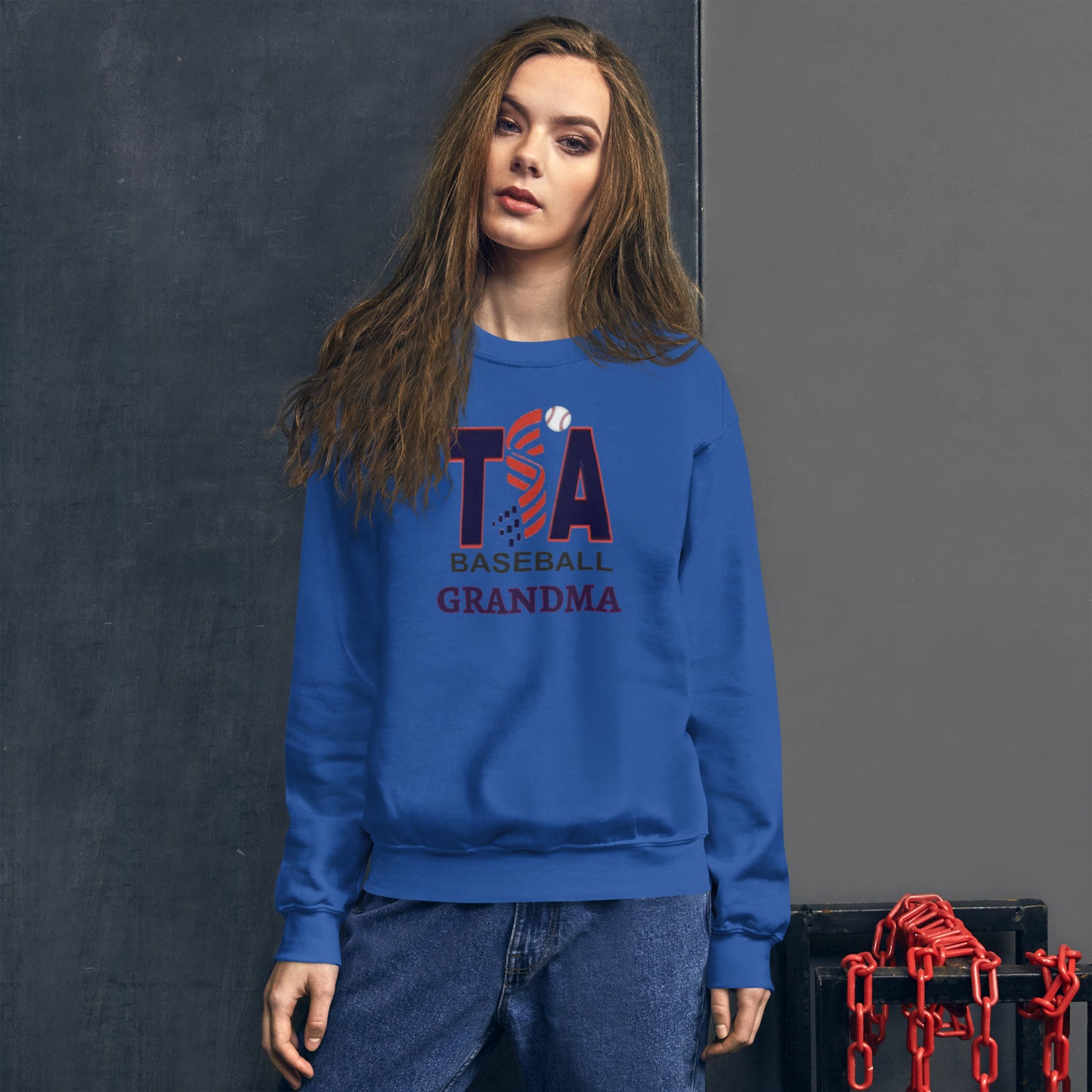 T.S.A. Baseball. "Grandma" Unisex Sweatshirt