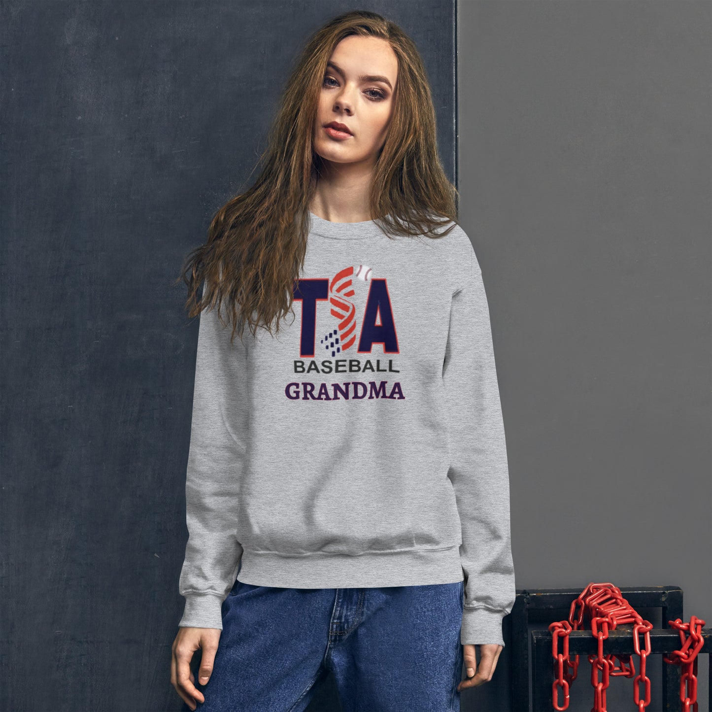 T.S.A. Baseball. "Grandma" Unisex Sweatshirt
