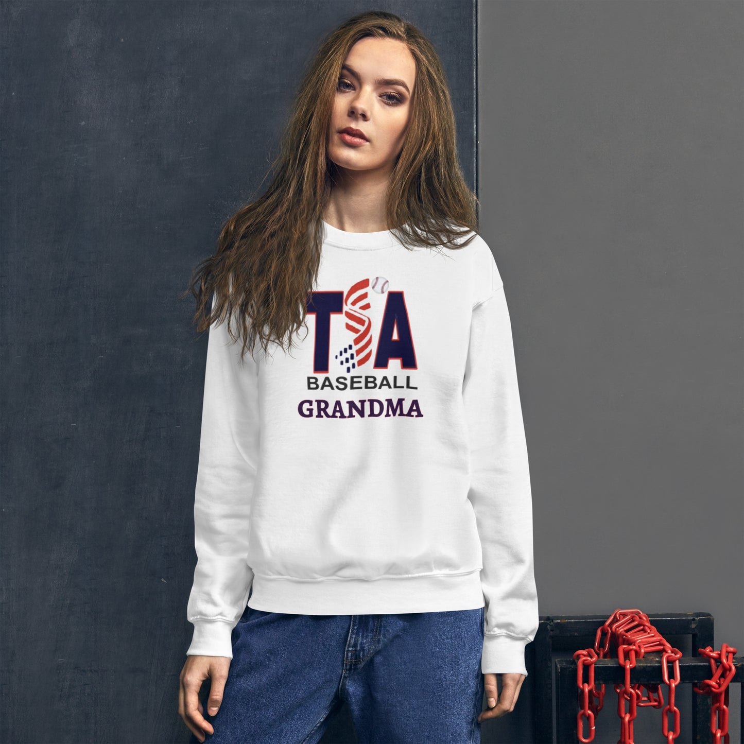 T.S.A. Baseball. "Grandma" Unisex Sweatshirt