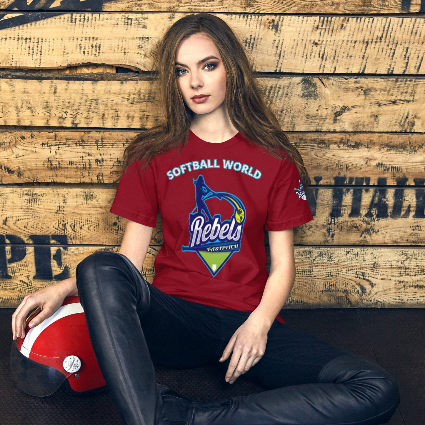 Softball World Lady Rebels. Unisex t-shirt