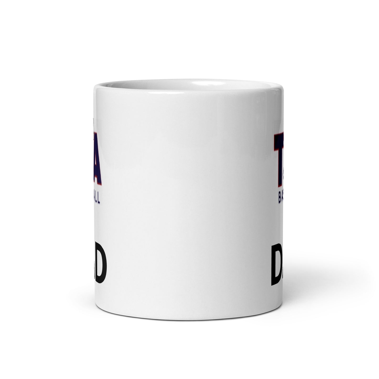 White glossy mug