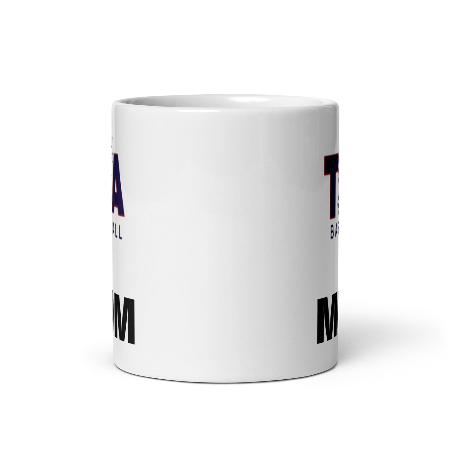 White glossy mug