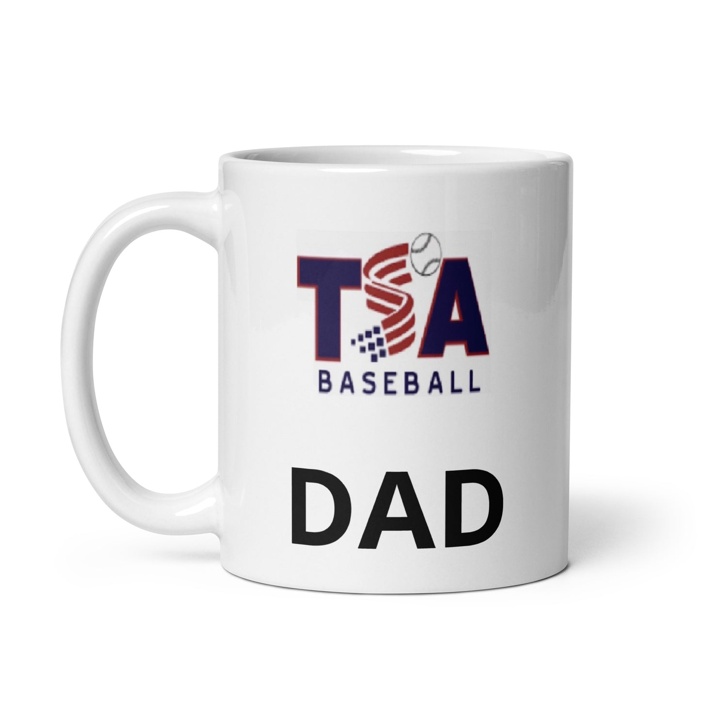 White glossy mug