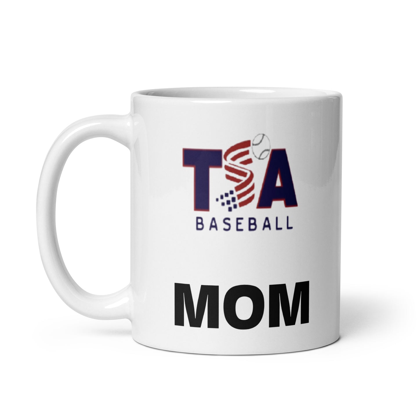 White glossy mug