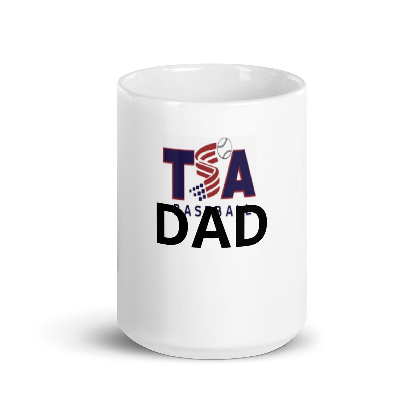 White glossy mug