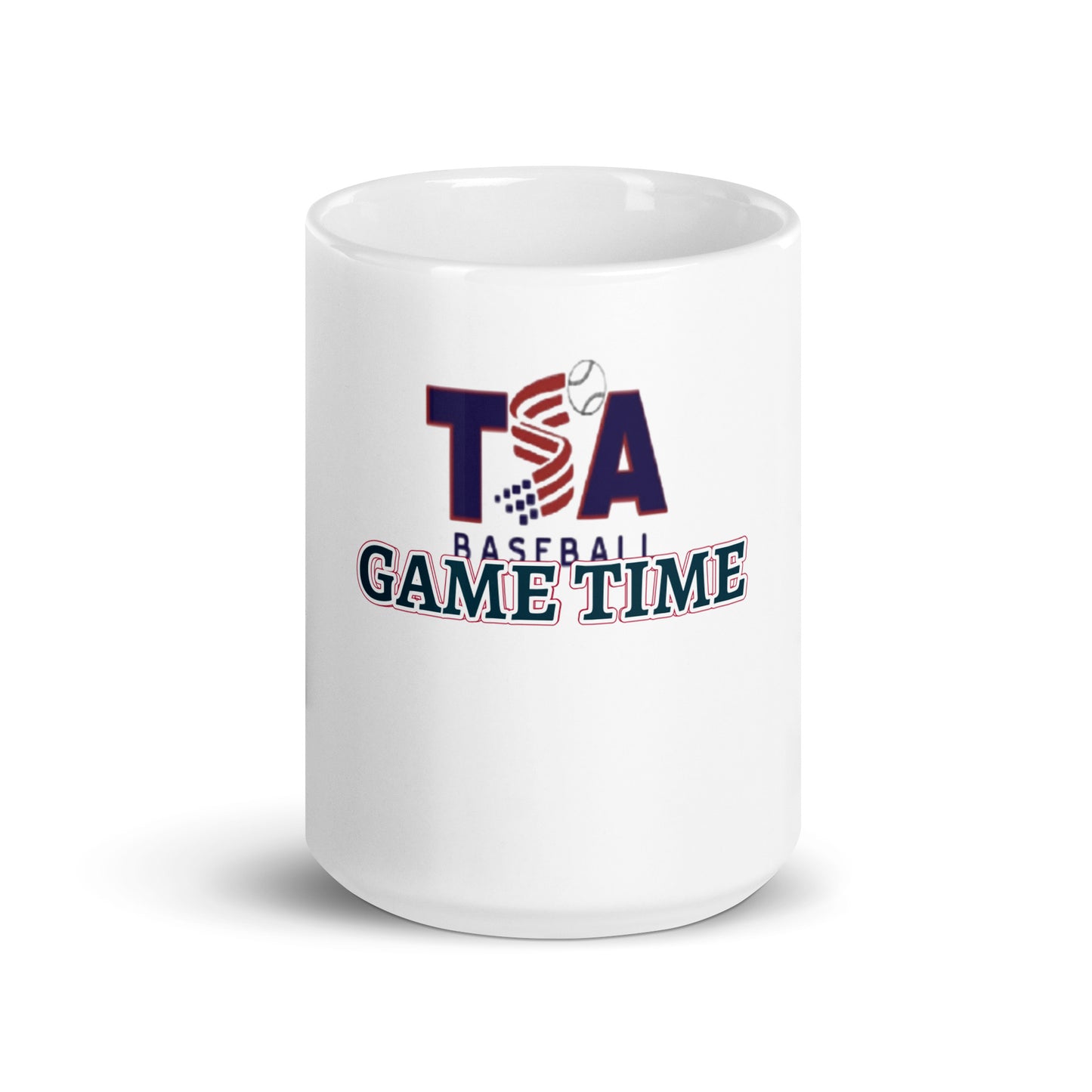 White glossy mug