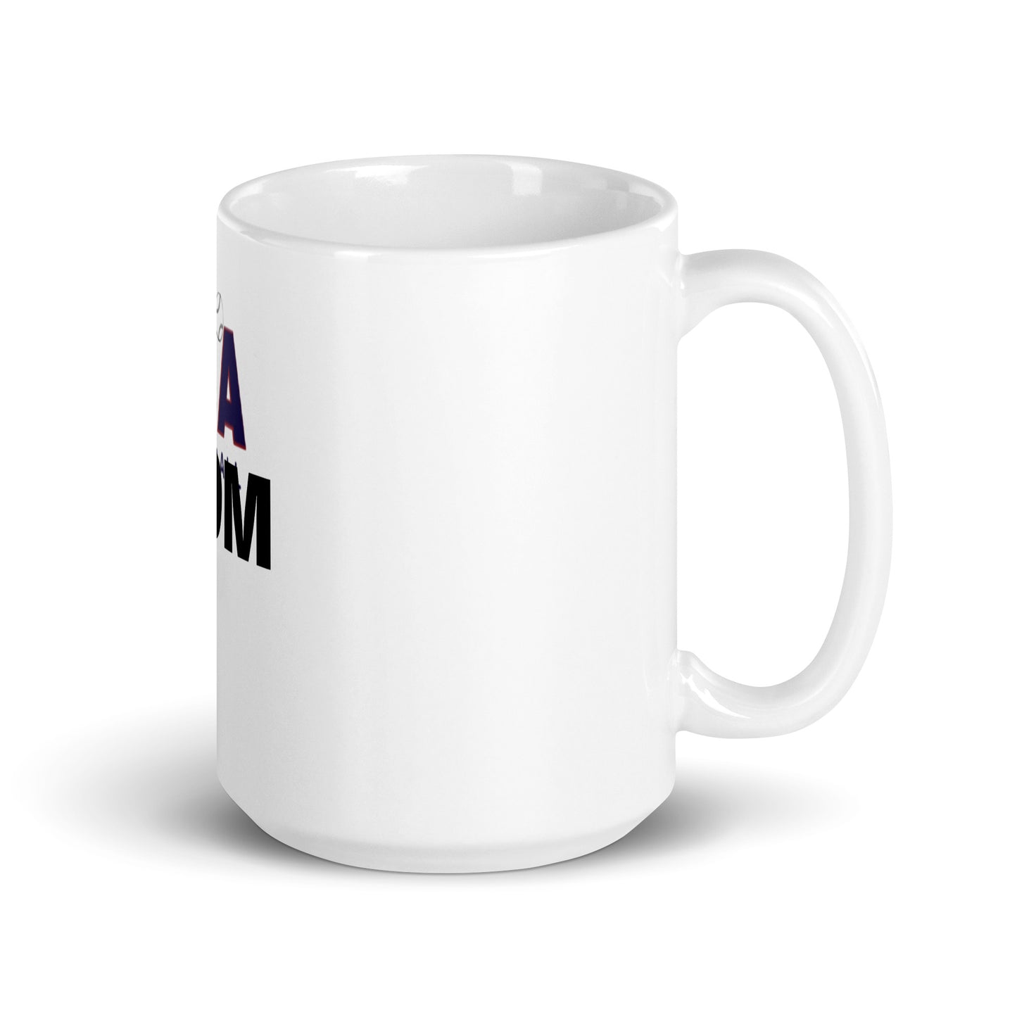 White glossy mug