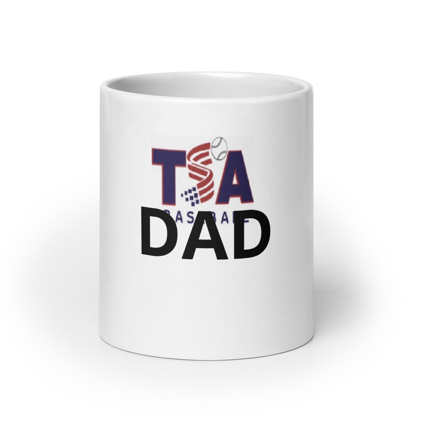 White glossy mug