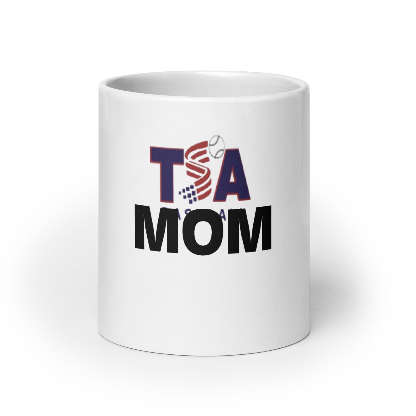 White glossy mug