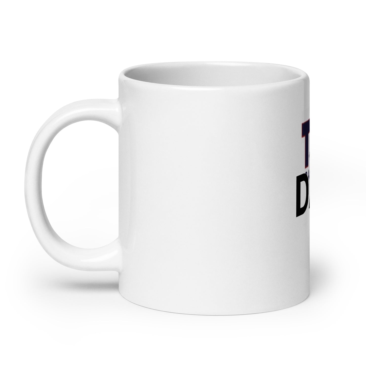 White glossy mug