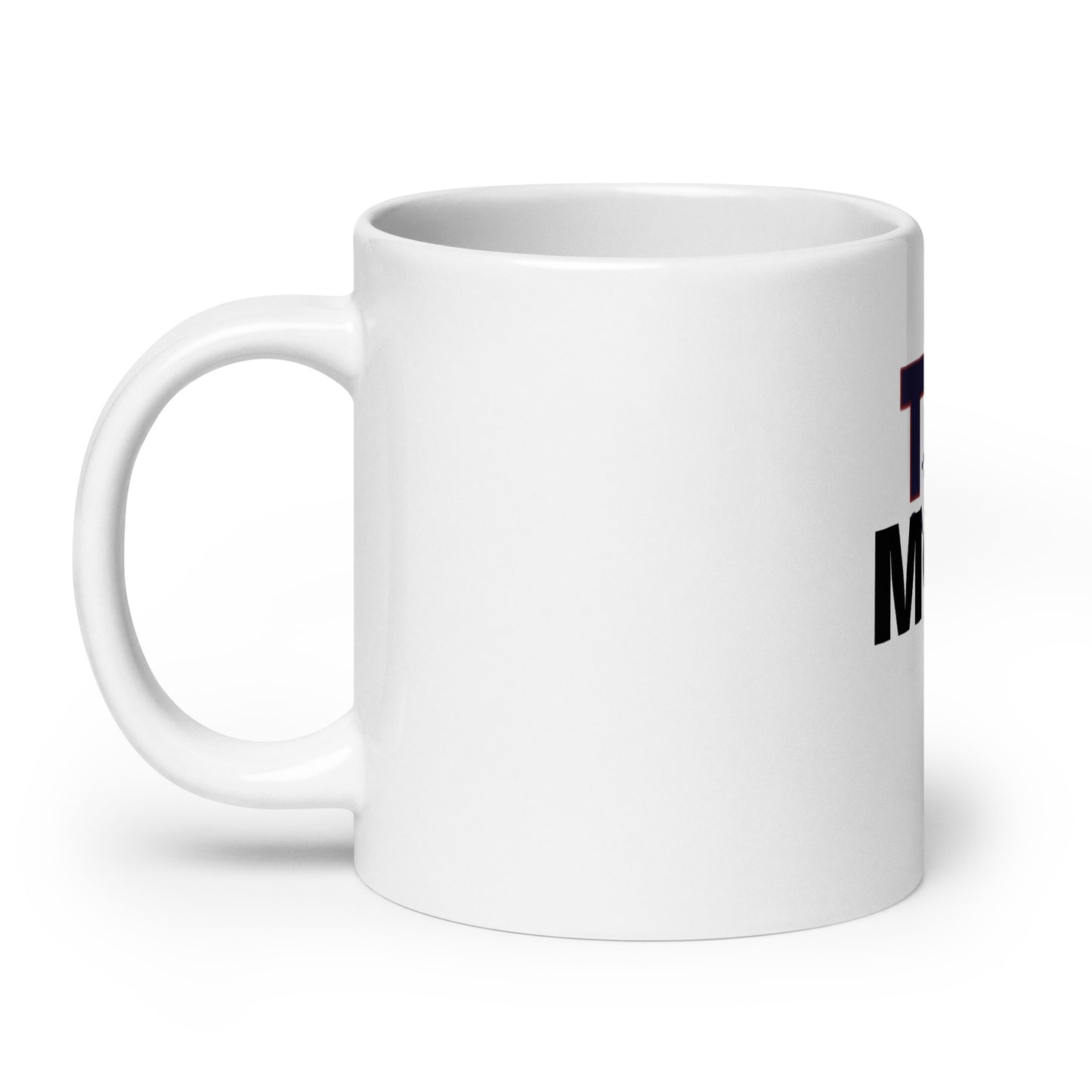 White glossy mug