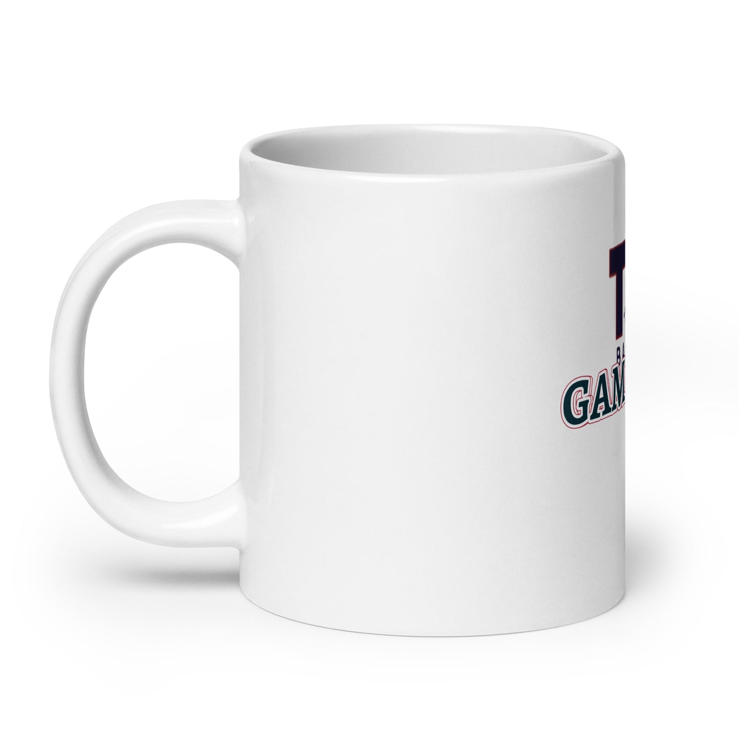 White glossy mug