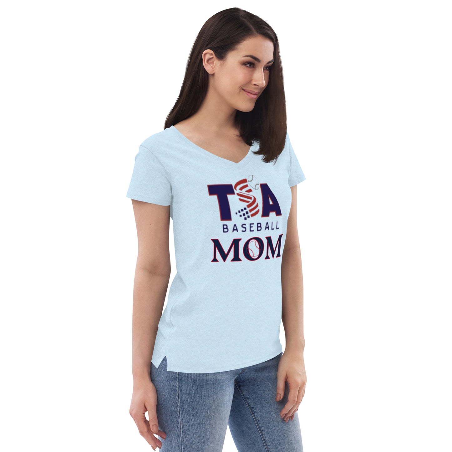 Women’s recycled v-neck t-shirt