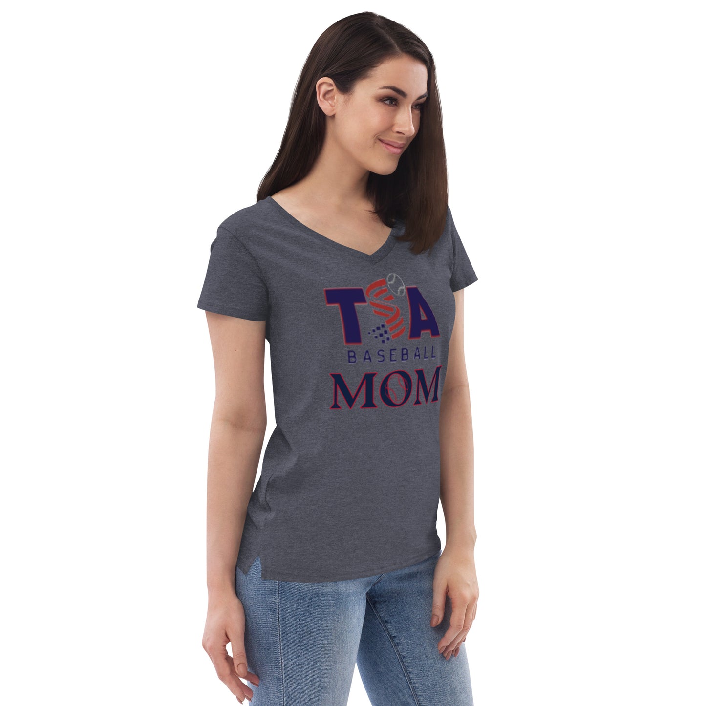 Women’s recycled v-neck t-shirt