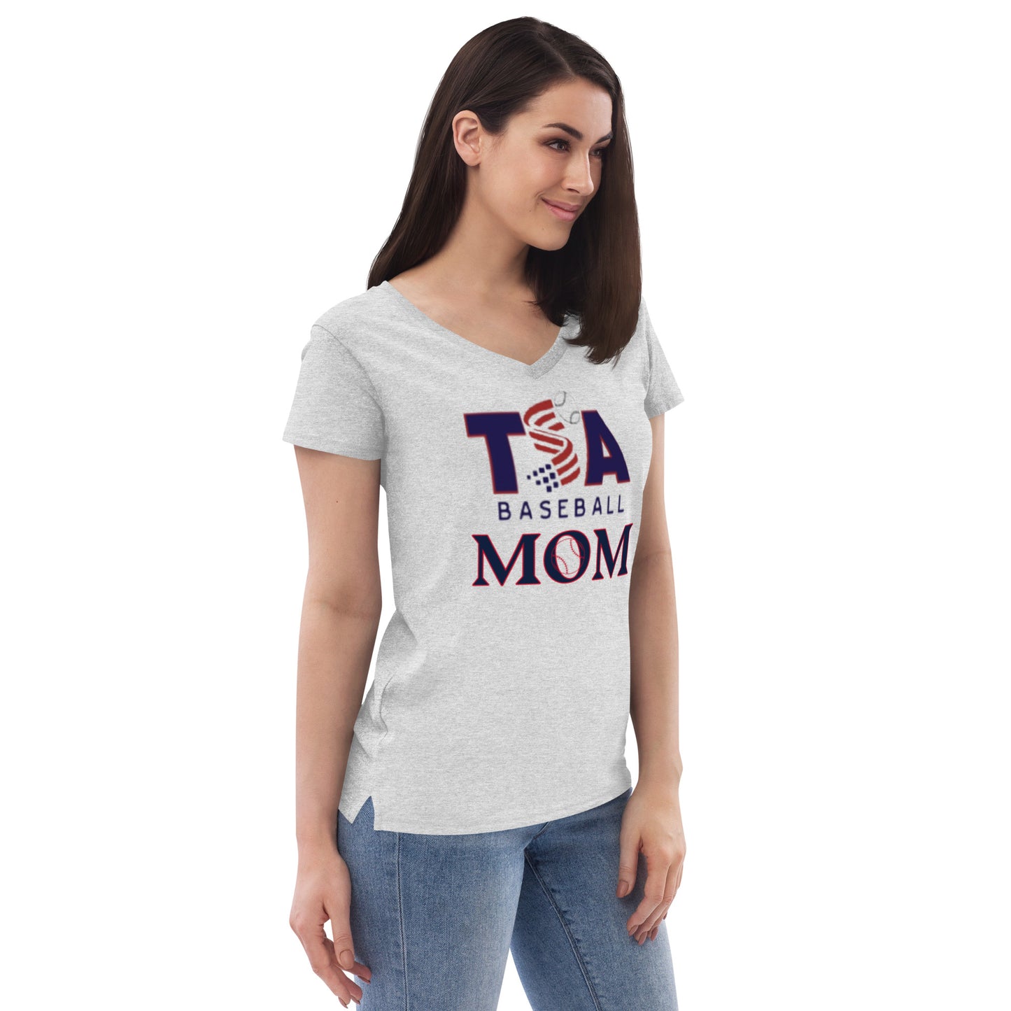 Women’s recycled v-neck t-shirt