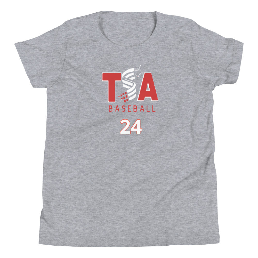 T.S.A. Baseball #24. Youth Short Sleeve T-Shirt