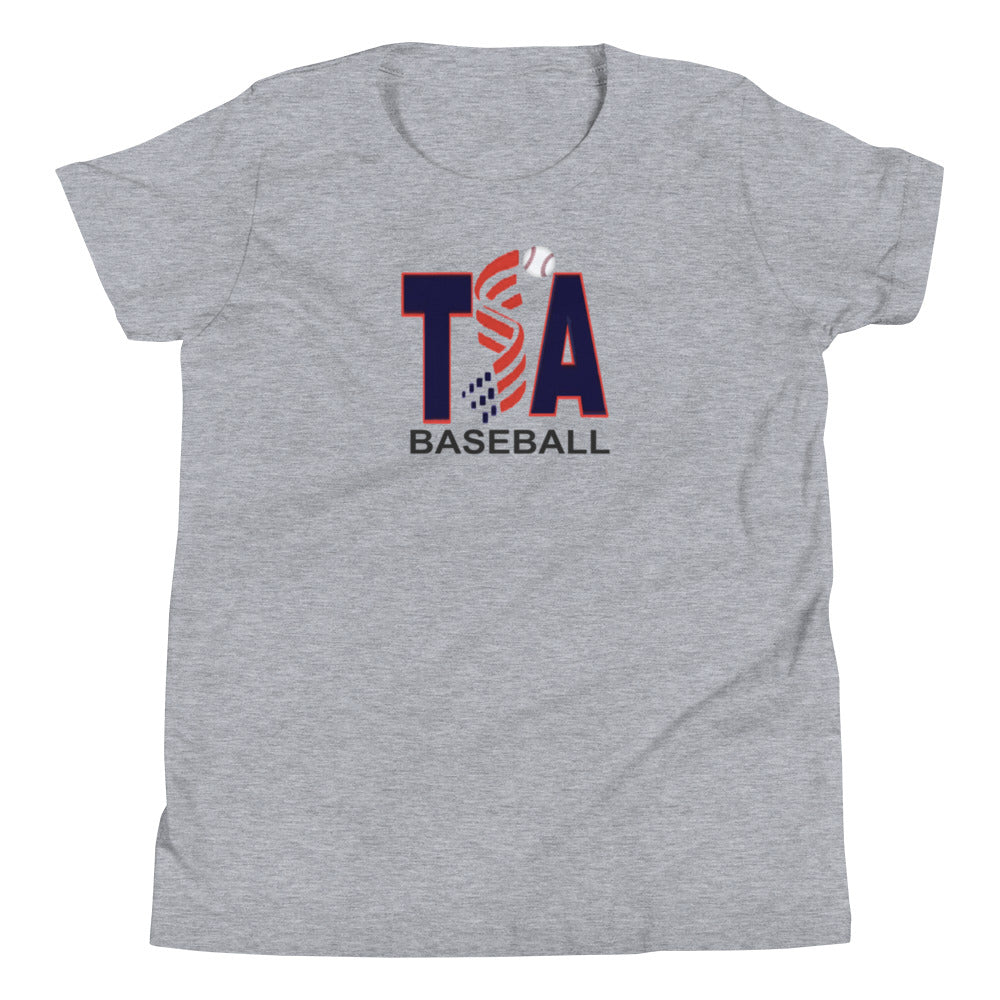 T.S.A. Baseball. "Multi Color Options" 100% Cotton. Youth Short Sleeve T-Shirt