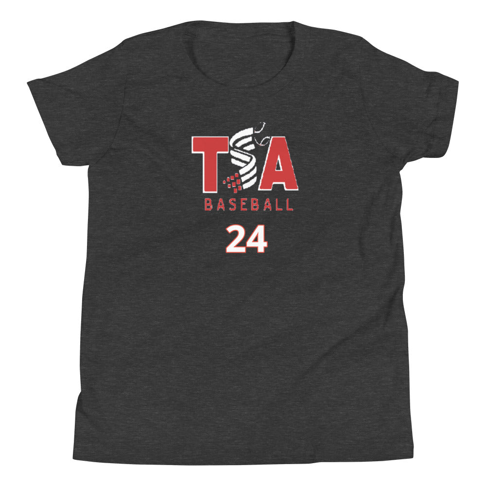 T.S.A. Baseball #24. Youth Short Sleeve T-Shirt
