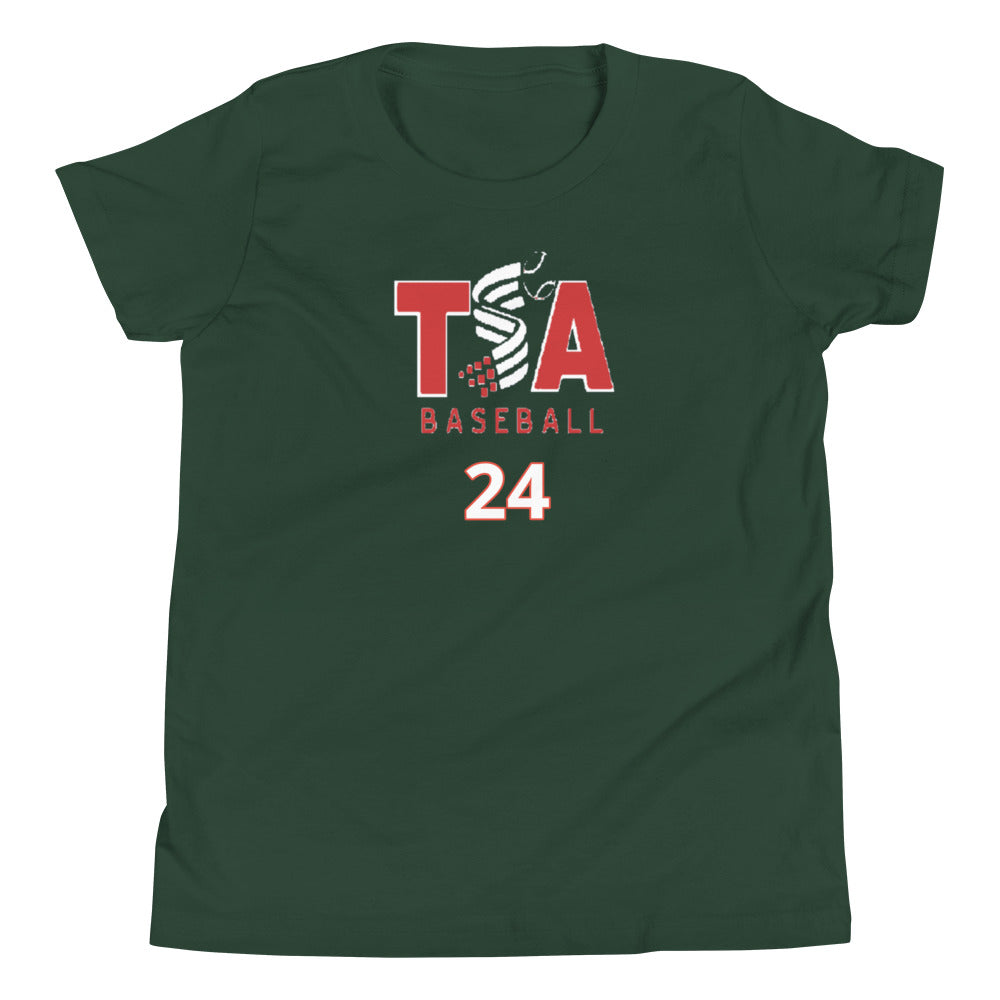 T.S.A. Baseball #24. Youth Short Sleeve T-Shirt