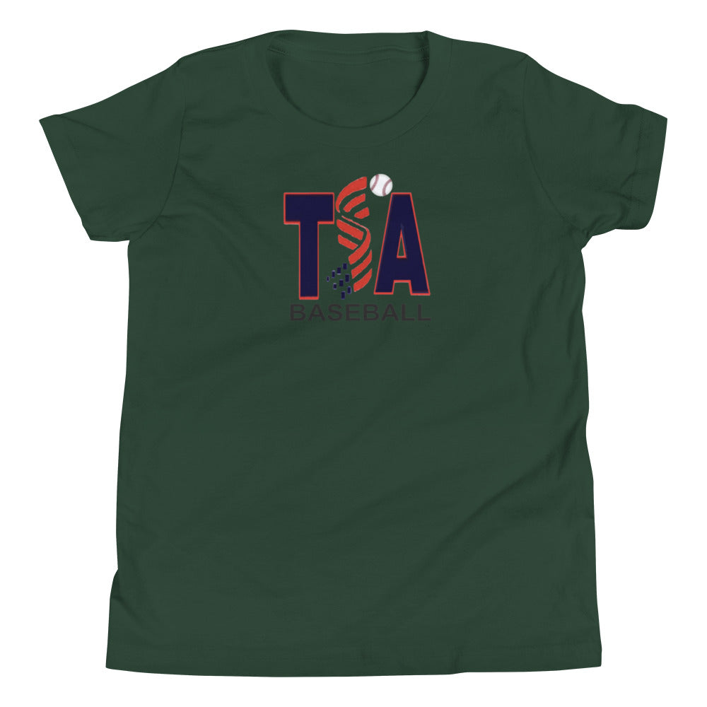 T.S.A. Baseball. "Multi Color Options" 100% Cotton. Youth Short Sleeve T-Shirt